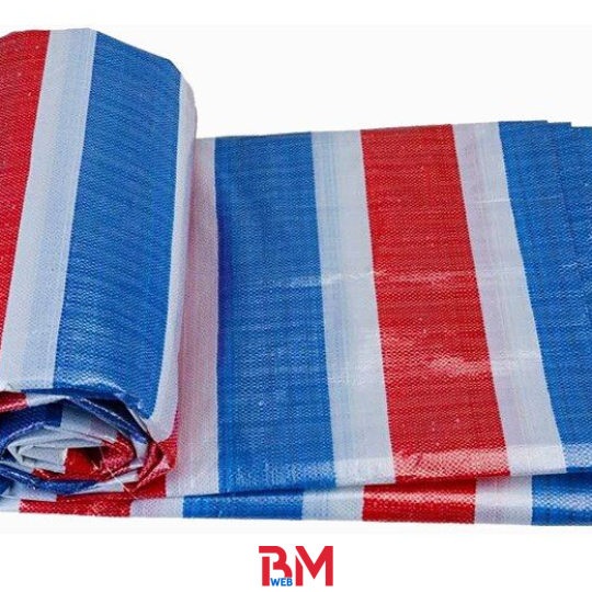 BẠT NHỰA SỌC 3 MÀU KHỔ 3,8m * 50