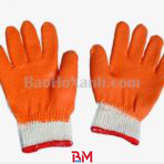 Găng Tay Len Bảo Hộ Phủ Cao Su